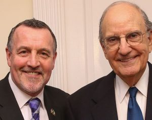 Malachy McCallister and Senator George Mitchell